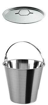 SEAU INOX gradué - SANS base