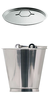 SEAU INOX gradué - AVEC base