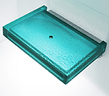 Siège escamotable INOX = assise RESINE