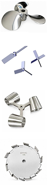 TYPE D'HELICES pour agitateurs  